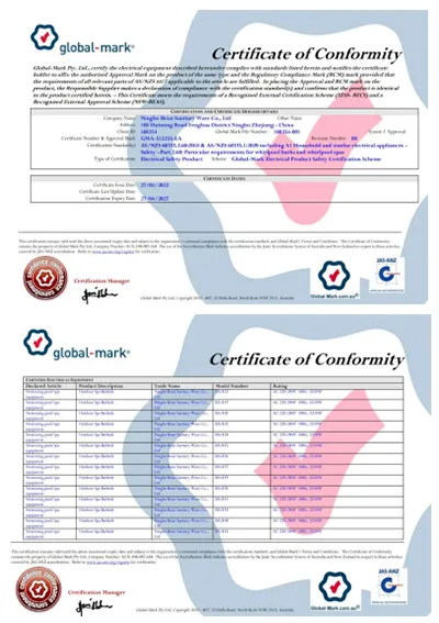 Certificazioni